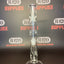 Glass Bong - Clear with Leaf Design - H: 38cm