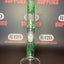 Glass Bong - Clear with Green Leaf Design - H: 38cm