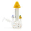 Grace Glass - Magic Mushrooms Bong (Yellow Top) - H:245mm