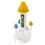 Grace Glass - Magic Mushrooms Bong (Yellow Top) - H:245mm