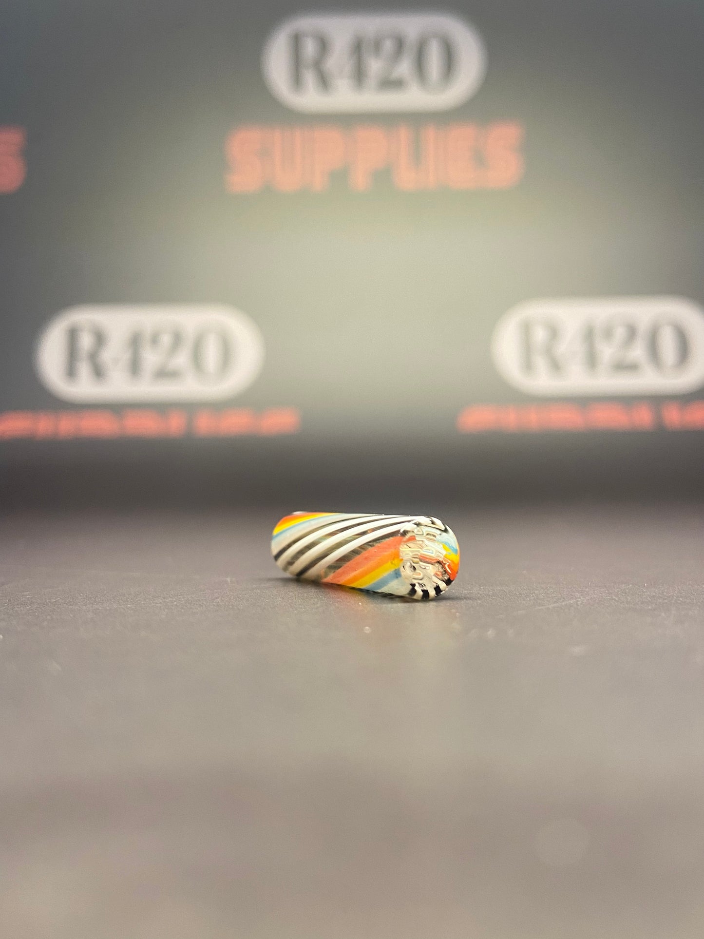 R420 Premium Glass Filter Tip - 8mm x 30mm - Multiple Colours