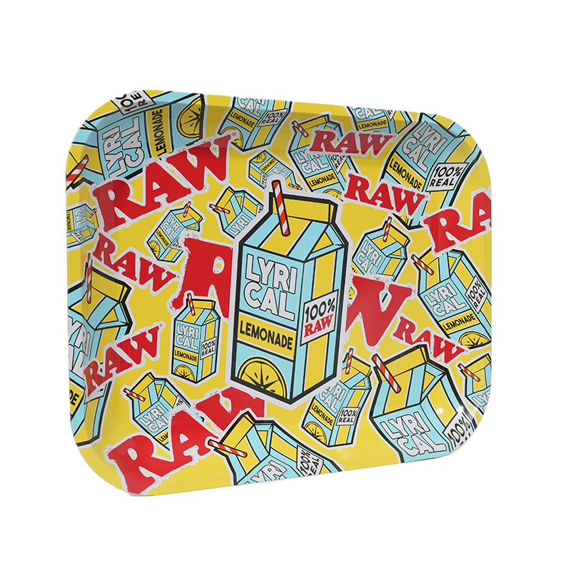 RAW x Lyrical Lemonade Logo Collage Metal Rolling Tray- Large