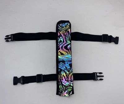 Holographic Reflective Fan Holders – Adjustable Strap | Rave & Festival Fan Holsters