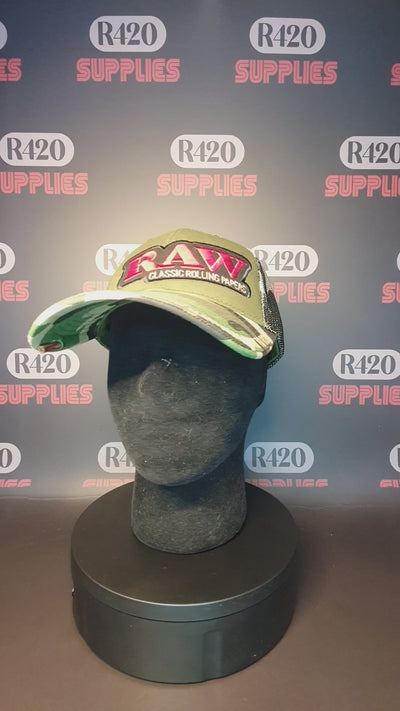 RAW Poker Trucker Hat - Camo