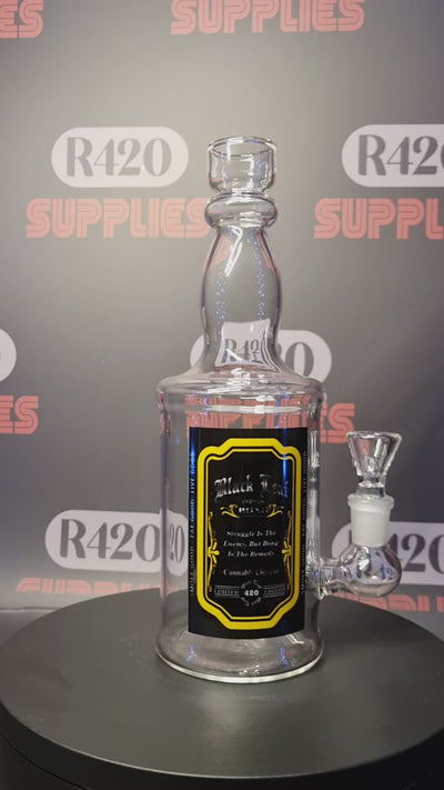 Black Leaf - "Whisky" Bottle Bong  - H240mm
