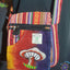 Handmade Hemp Bag - Mushroom Embroidery - Orange