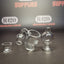 Kwartsbanger met regenboogeffect - 14 mm mannelijke fitting