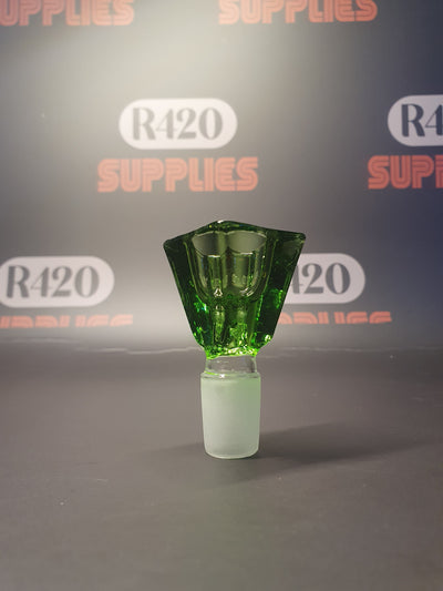 Groene kubuskom - 18 mm mannelijk