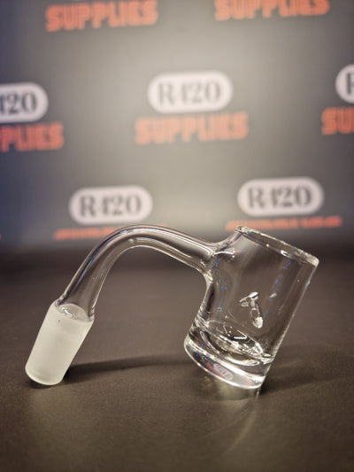 Quartz Banger - 14mm / 90° Male Fitting - Flat Bottom Bucket with Autospin