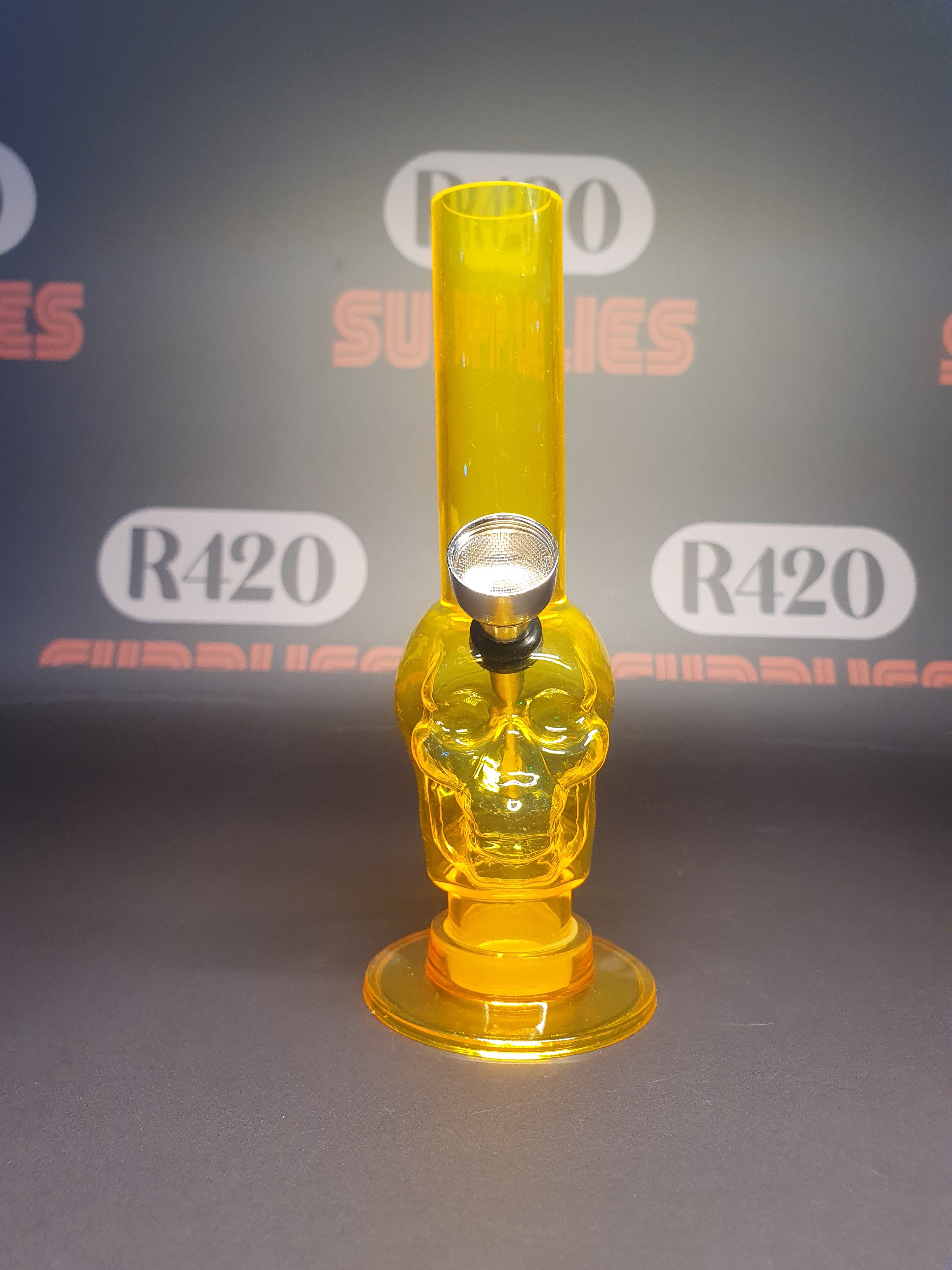 Plastic Mini Skull Bong - Mixed Colours