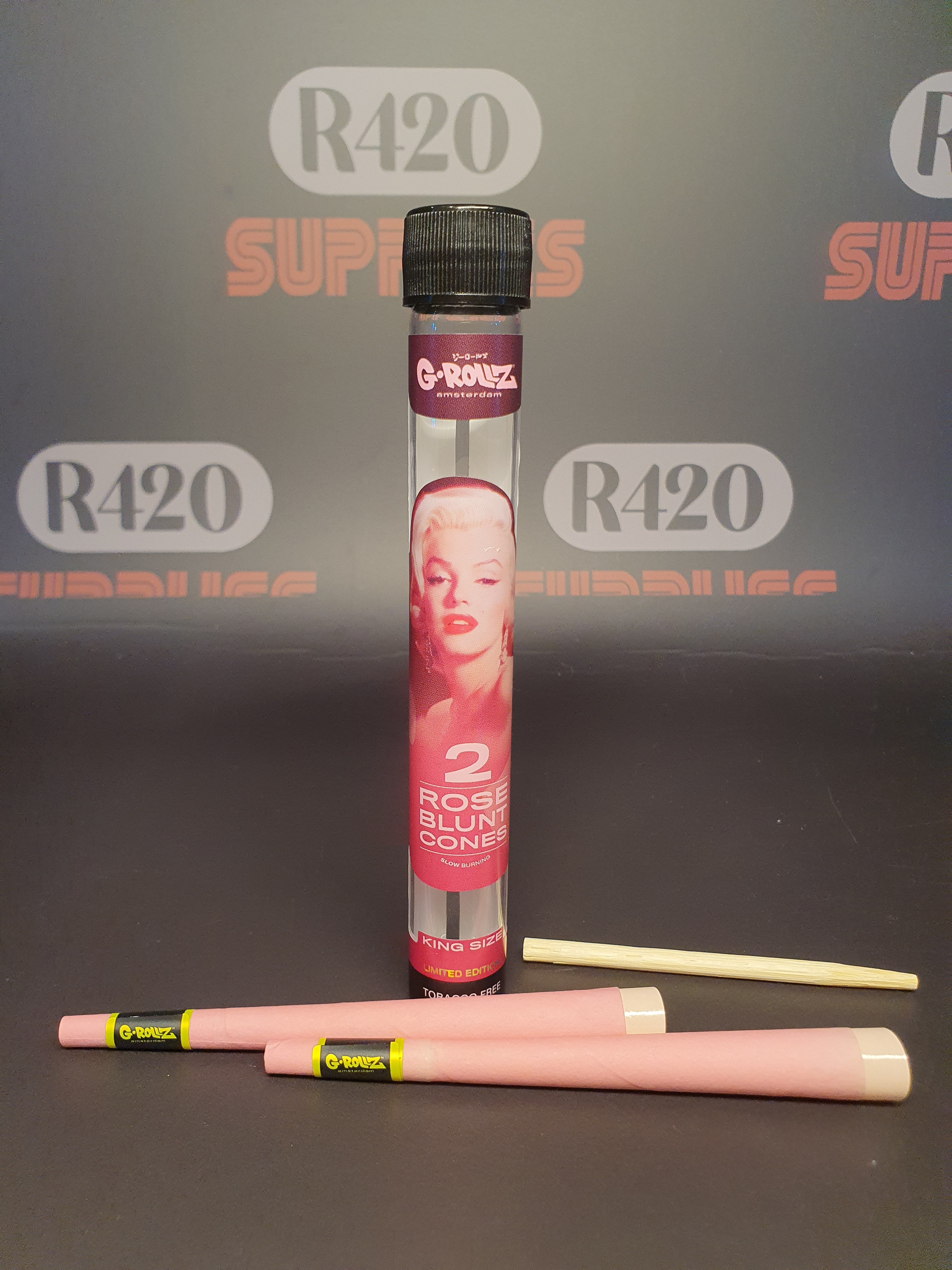 G-Rollz - Pre-Rolled Terpene Infused Blunt Cones - Rose (2 Pack)