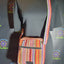 Handmade Hemp Bag - Mushroom Embroidery - Orange