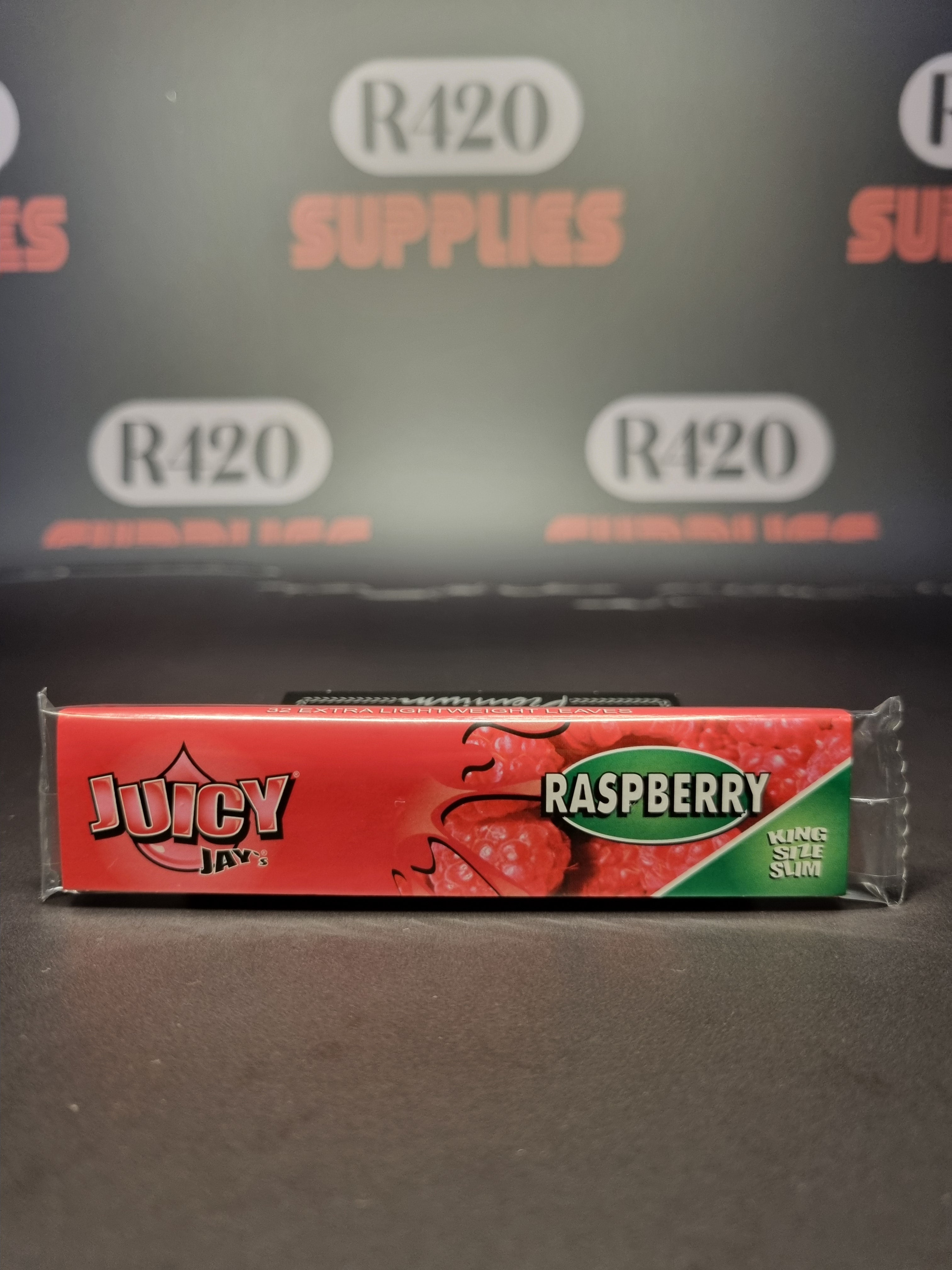 Juicy Jay's Kingsize Slim Flavoured Skins - Raspberry