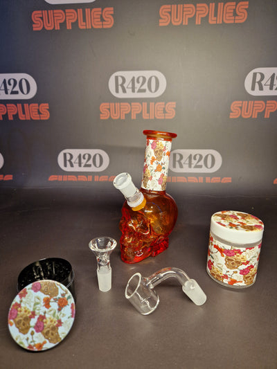 Glass Bong & Dab Rig Set