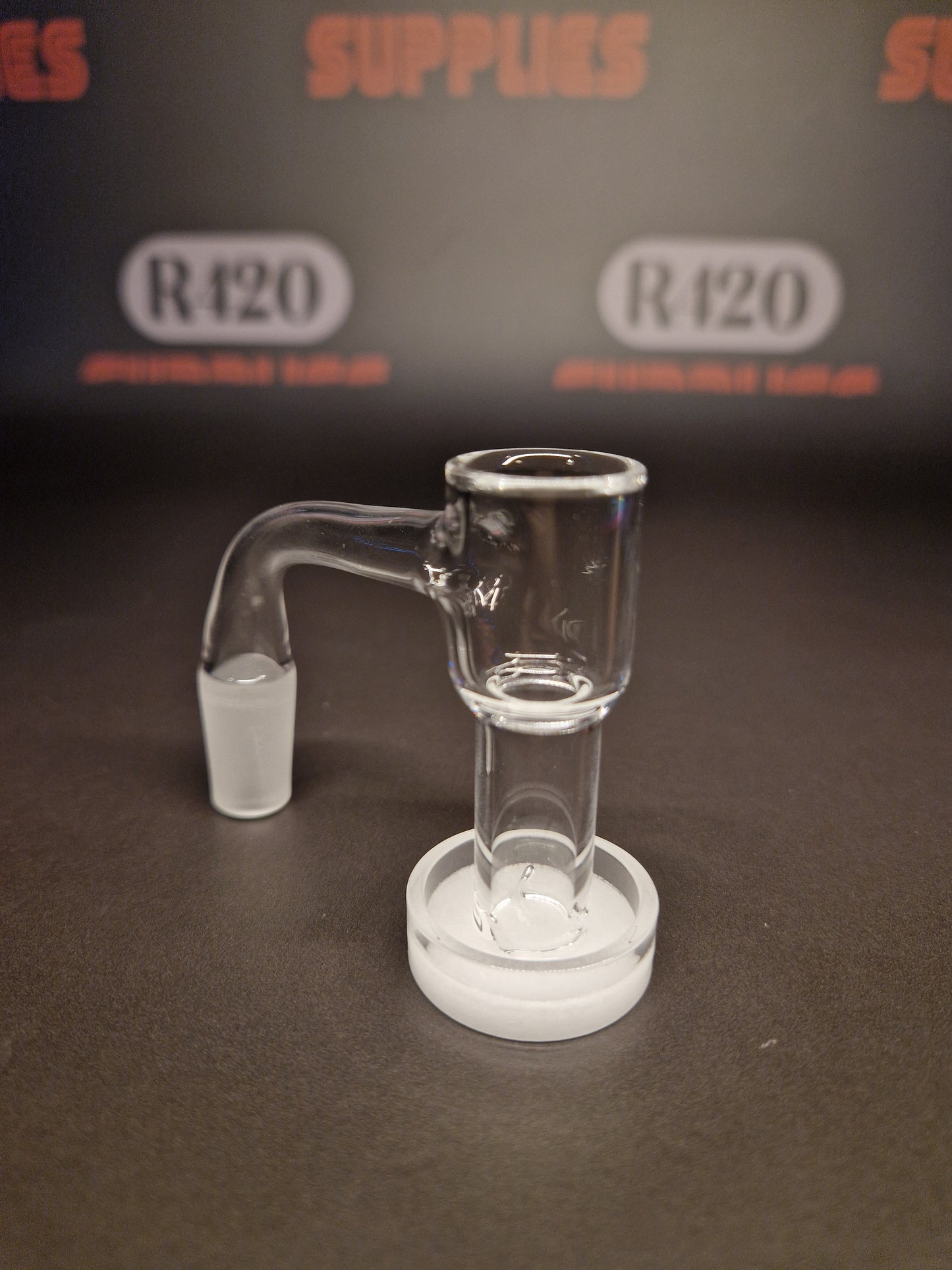 Quartz Slurper- 14mm / 90° Male Fitting - White Bottom