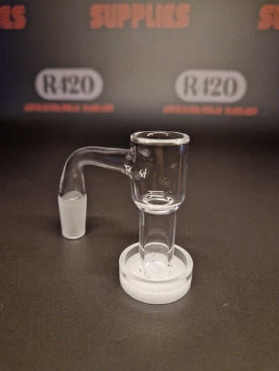 Quartz Slurper- 14mm / 90° Male Fitting - White Bottom