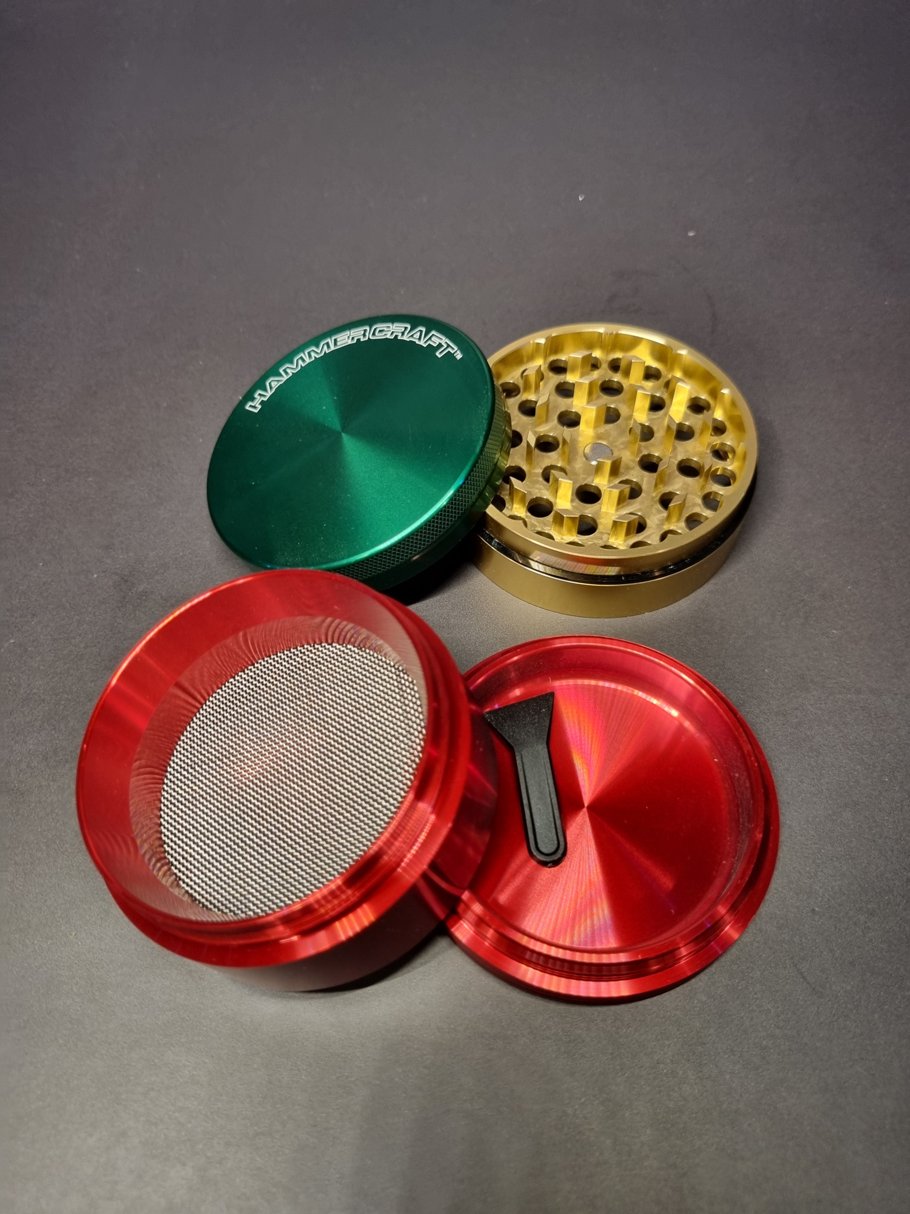 Hammercraft Aluminium Metal Grinder - 4 Part - 63mm - Rasta