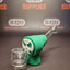 Skull Silicone Pipe with Glass Bowl - 13cm