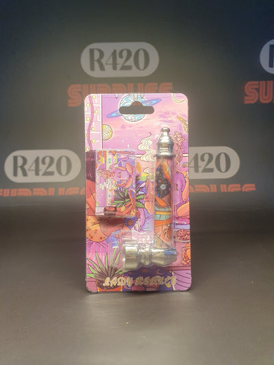 Lady Hornet Metal Pipe - 85mm - Pink / Purple