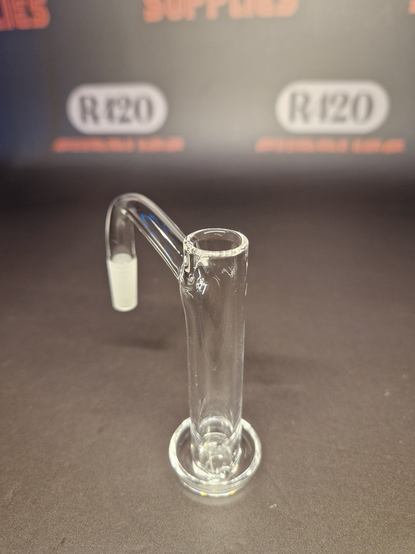 Quartz Slurper- 10mm / 90° Male Fitting - Tall & Thin - Clear