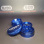 Elements Aluminum Metal Grinder - 4 Part - Large 62mm - Blue