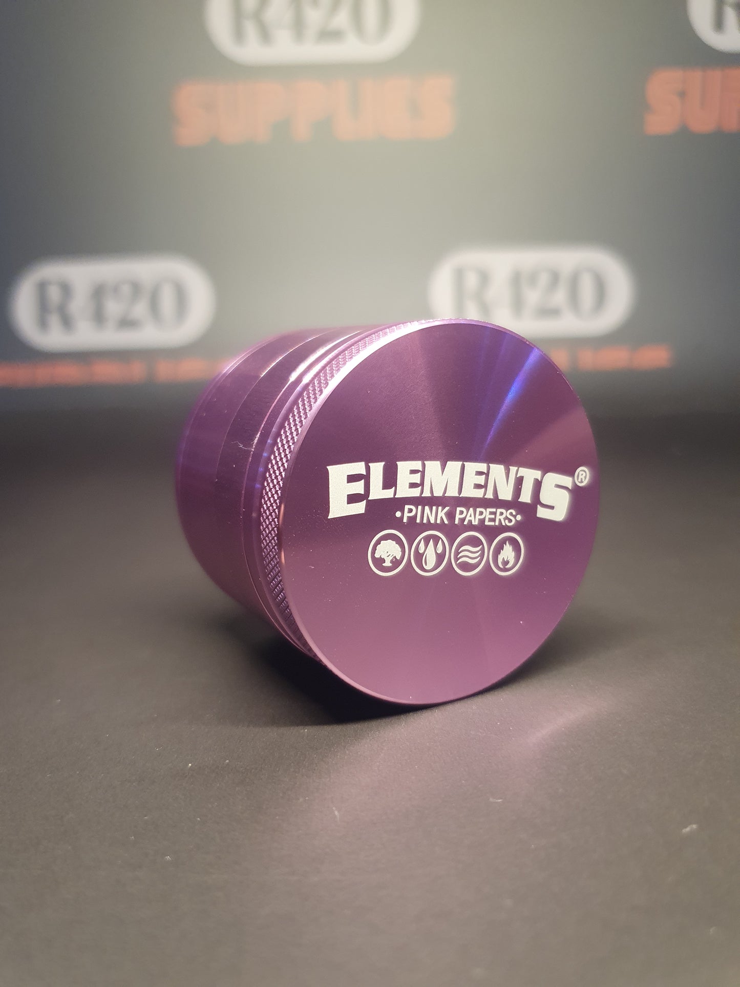 Elements Roze Aluminium Metalen Grinder - 4-Delig - Medium 55mm