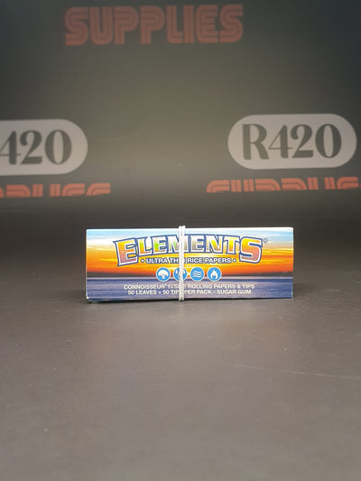 Elements 1 1/4  Connoisseur - Ultra Thin Rice Papers & Tips