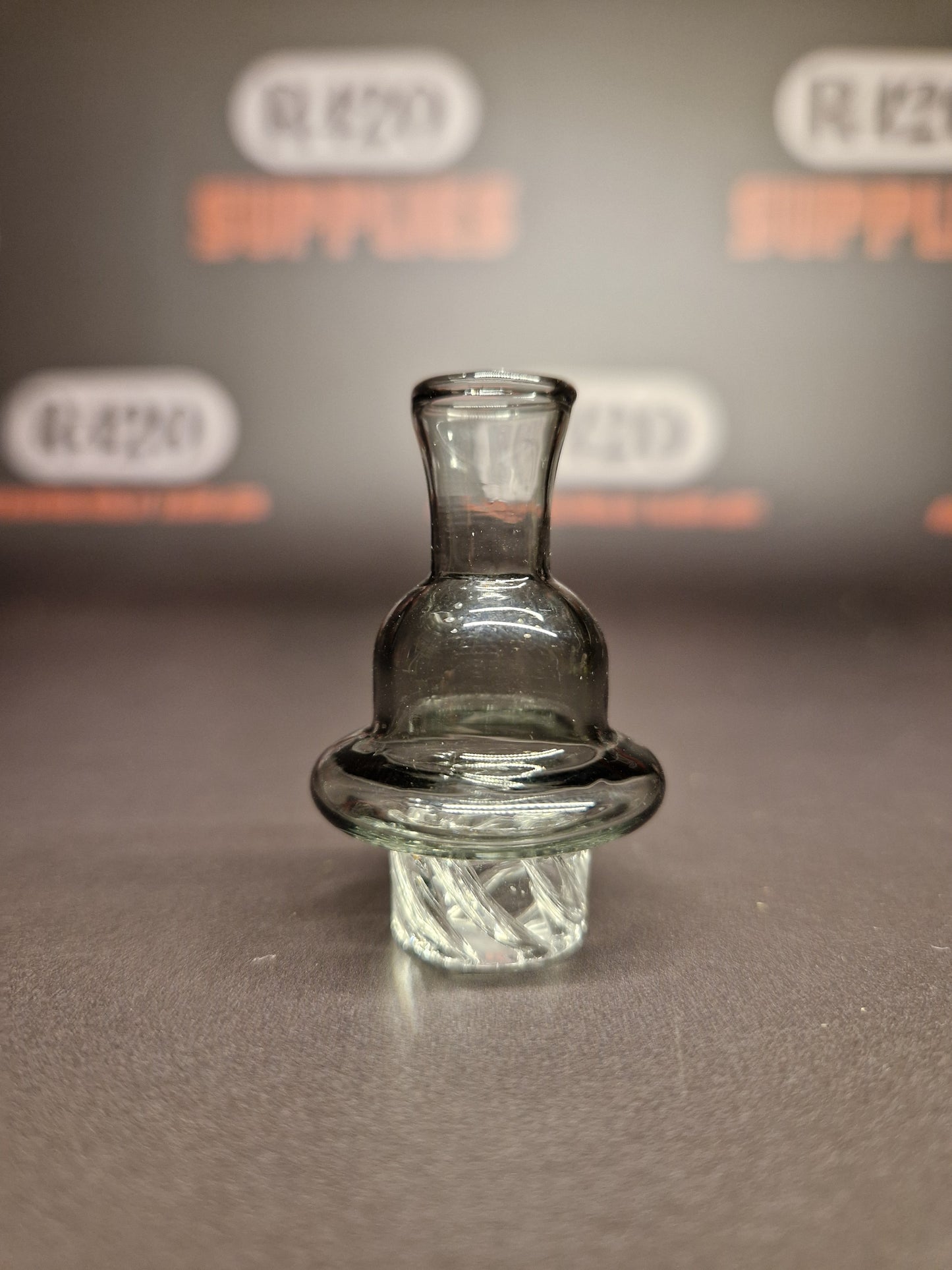 Glass Carb Cap Spinner - Grey