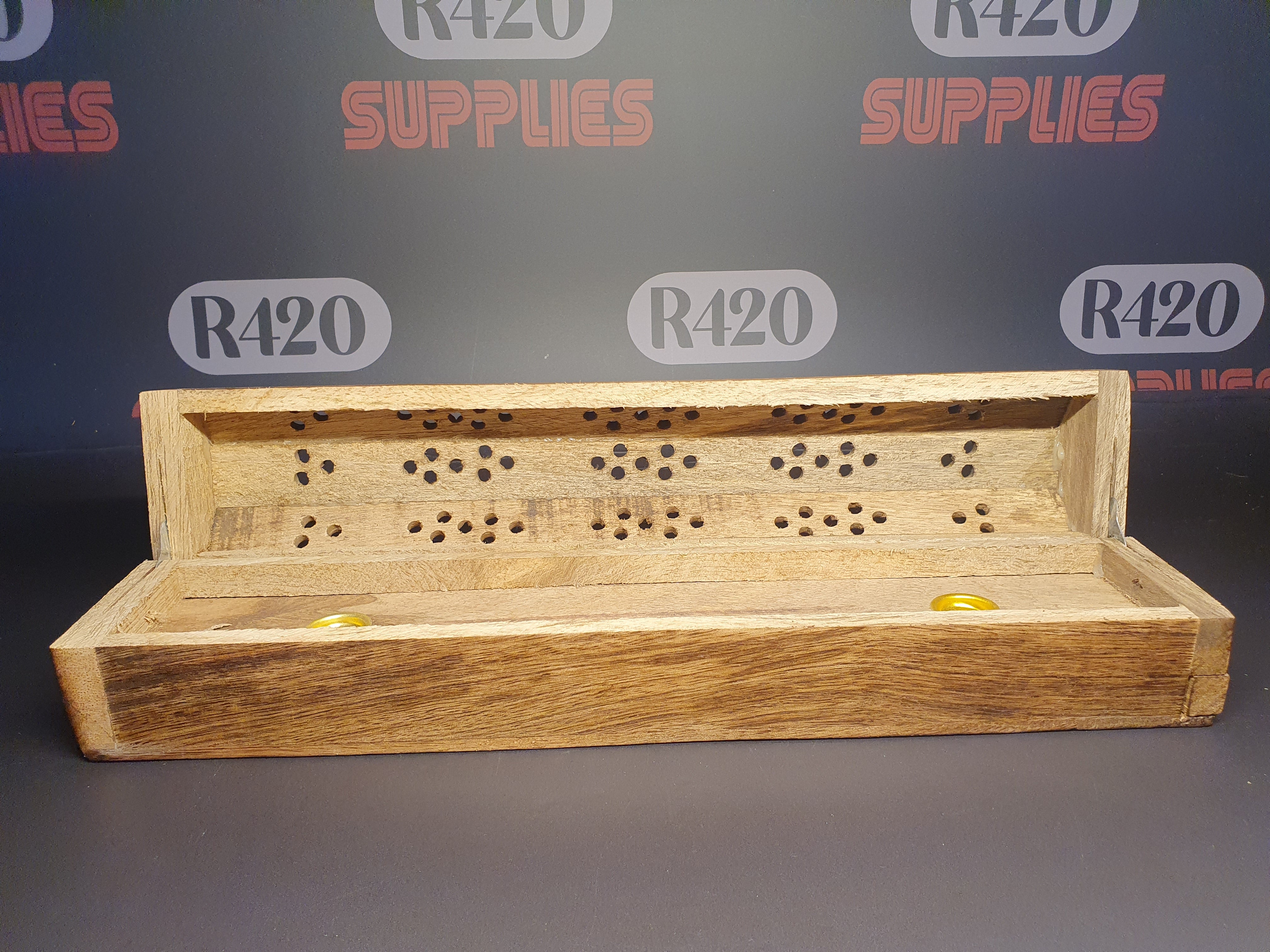 Wooden Incense Burner with Storage