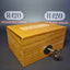 Buddies Wooden Rolling Box - Lockable - Small