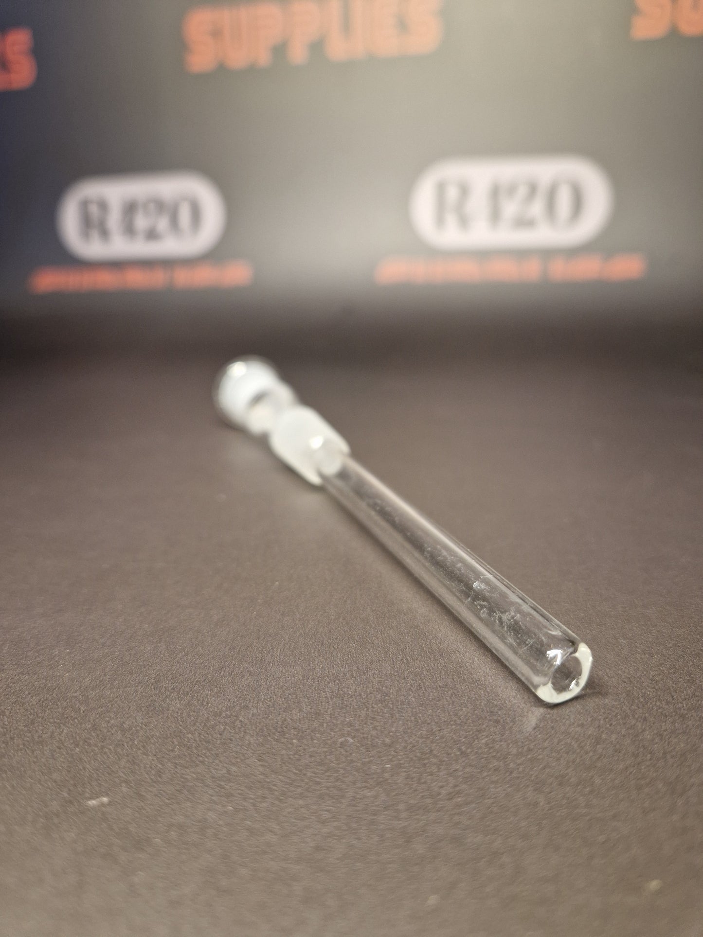 Glazen downstem - 14 mm - 90 mm lang