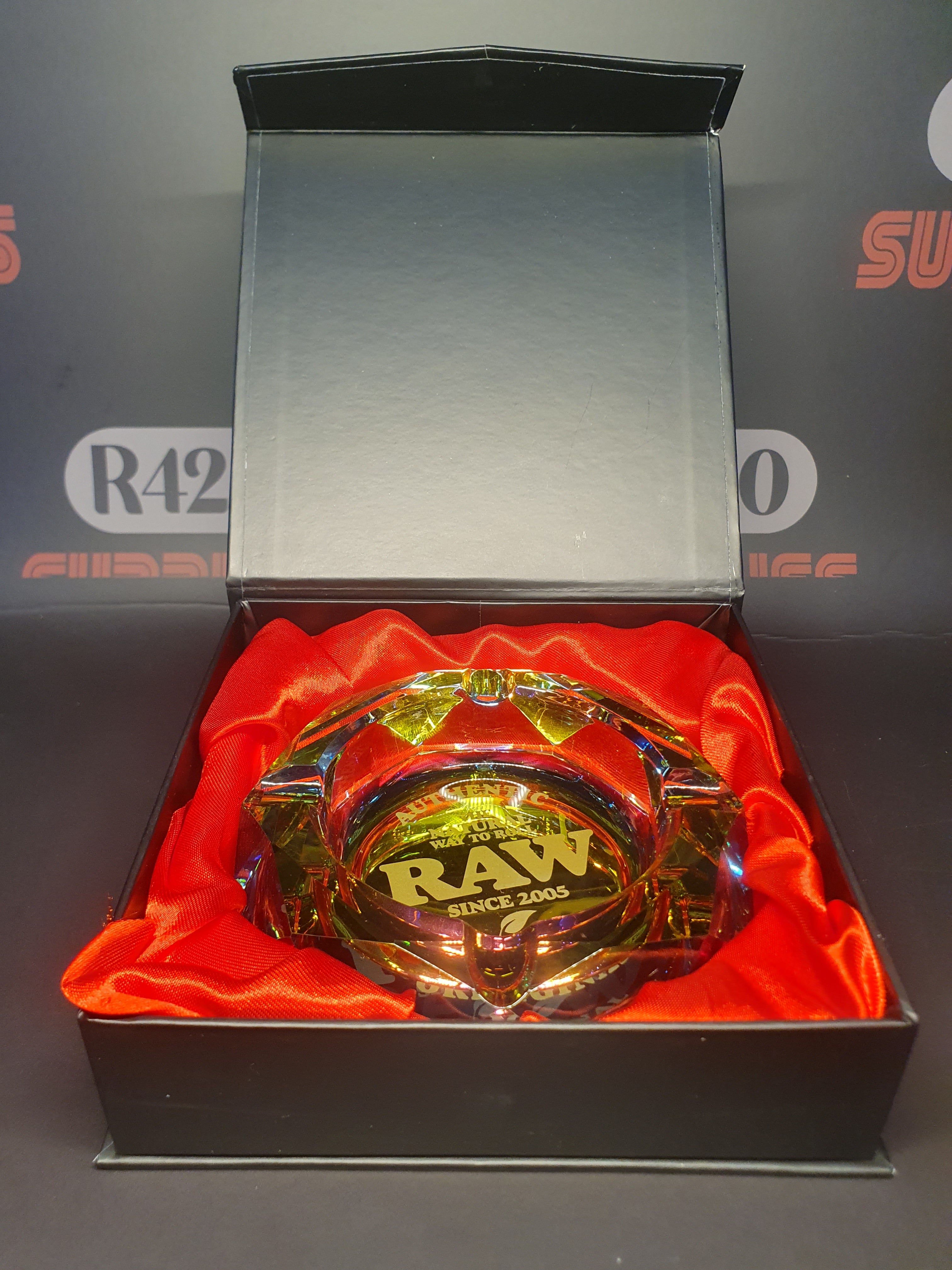 RAW Rainbow Glass Ashtray