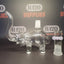 Atomik Glass Elephant Bong - 16cm