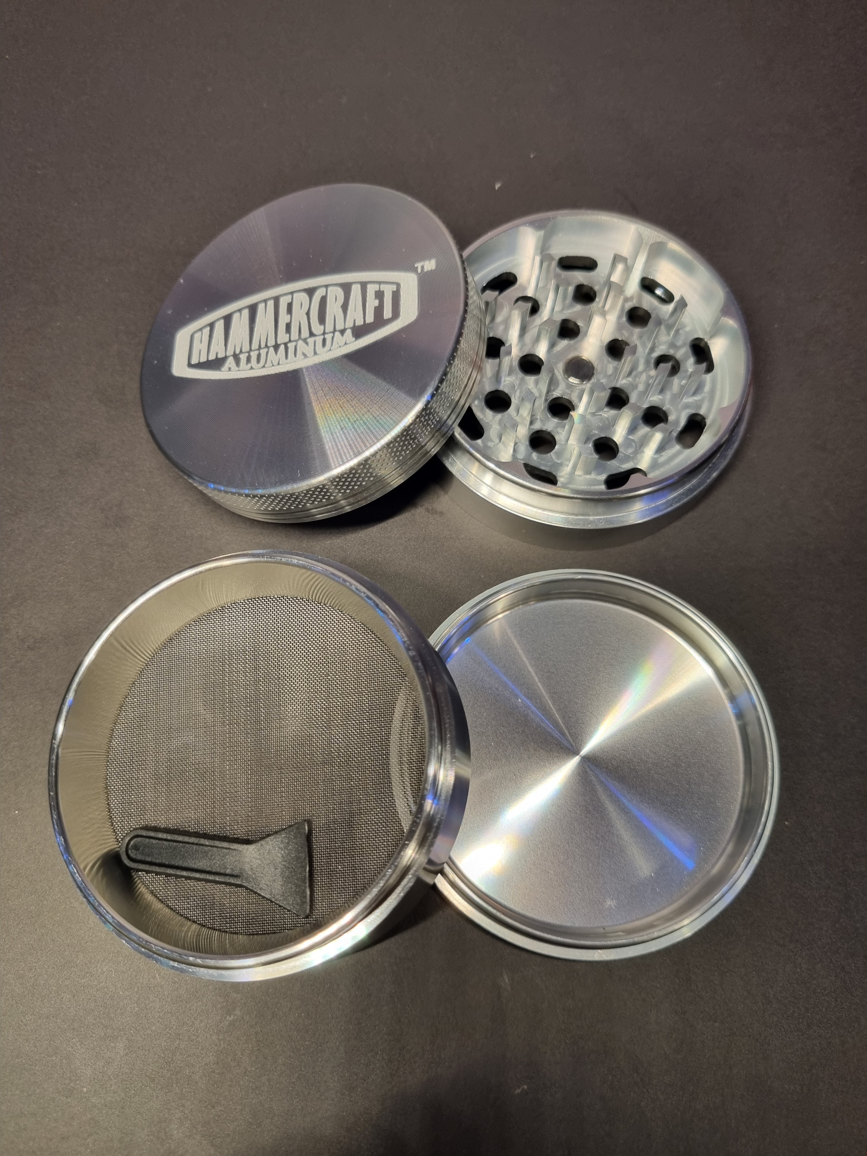 Hammercraft Aluminium Grinder - 63mm - 4 Part