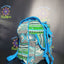 Jacquard rugzak in Nepalese stijl – Blauw/Groen