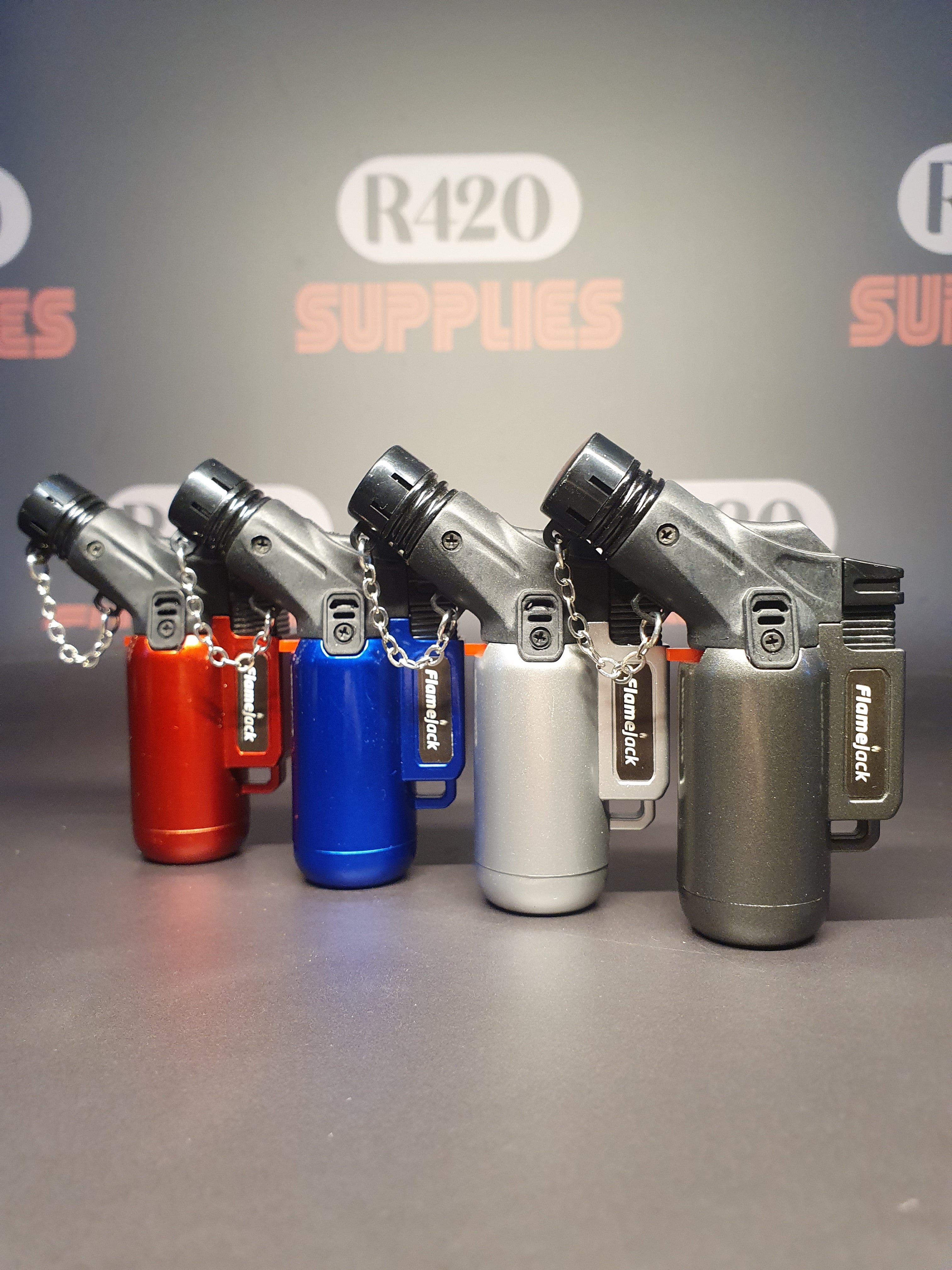 Mini Jet Torch Lighter - 4 Colours - Refillable