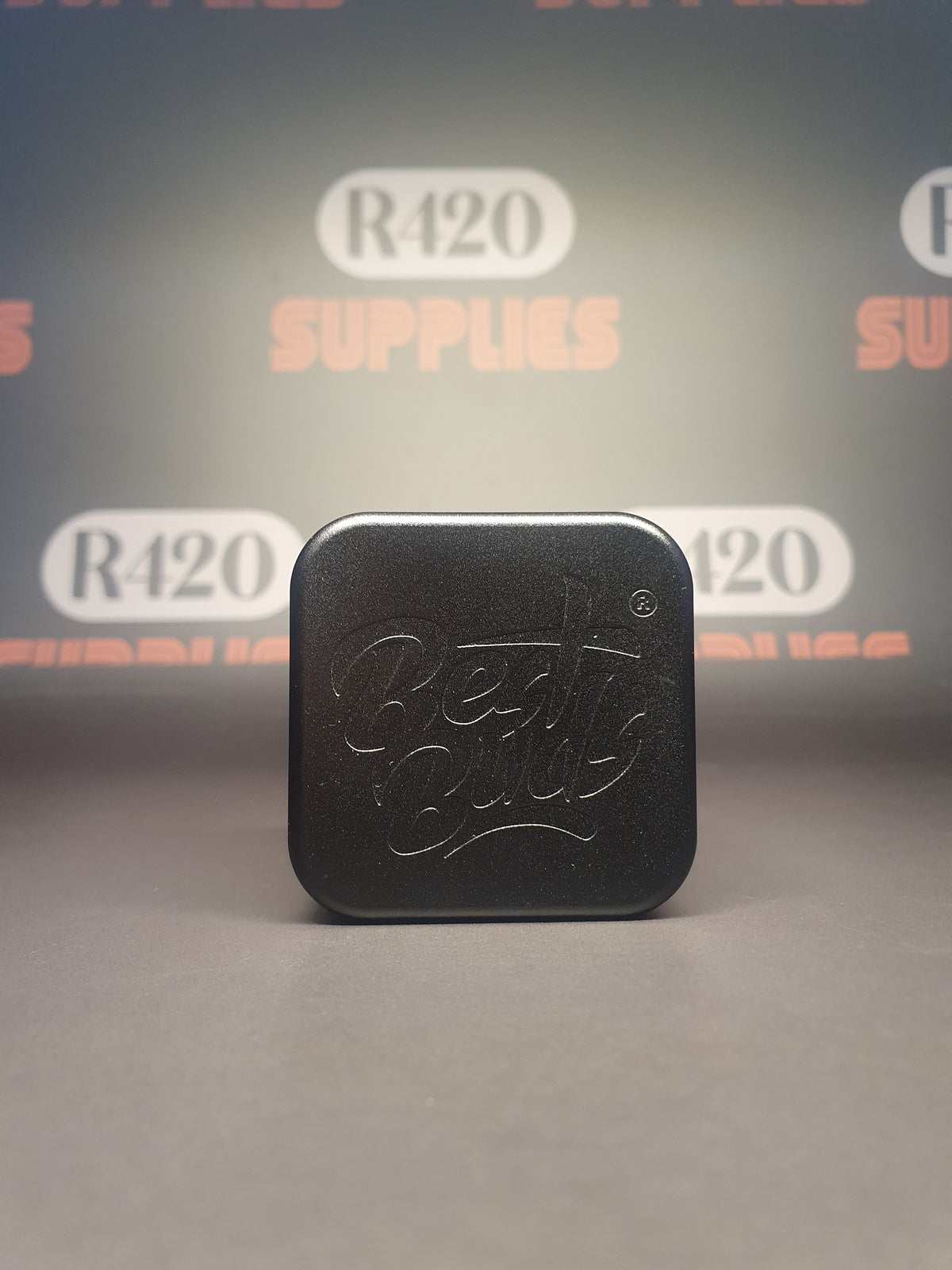 Best Buds 4-delige aluminium grinder - Vierkant - Zwart