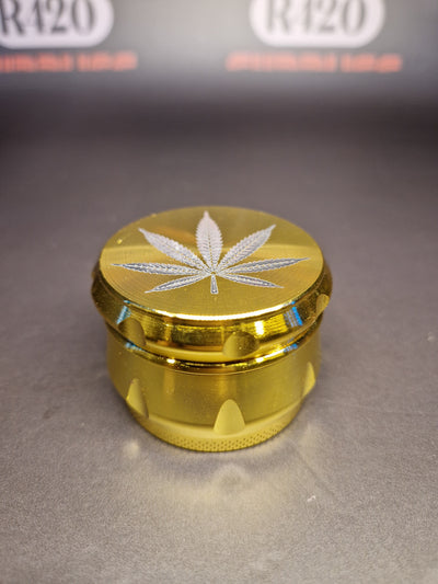 Gouden Metalen Grinder - 50 mm - 4-delig