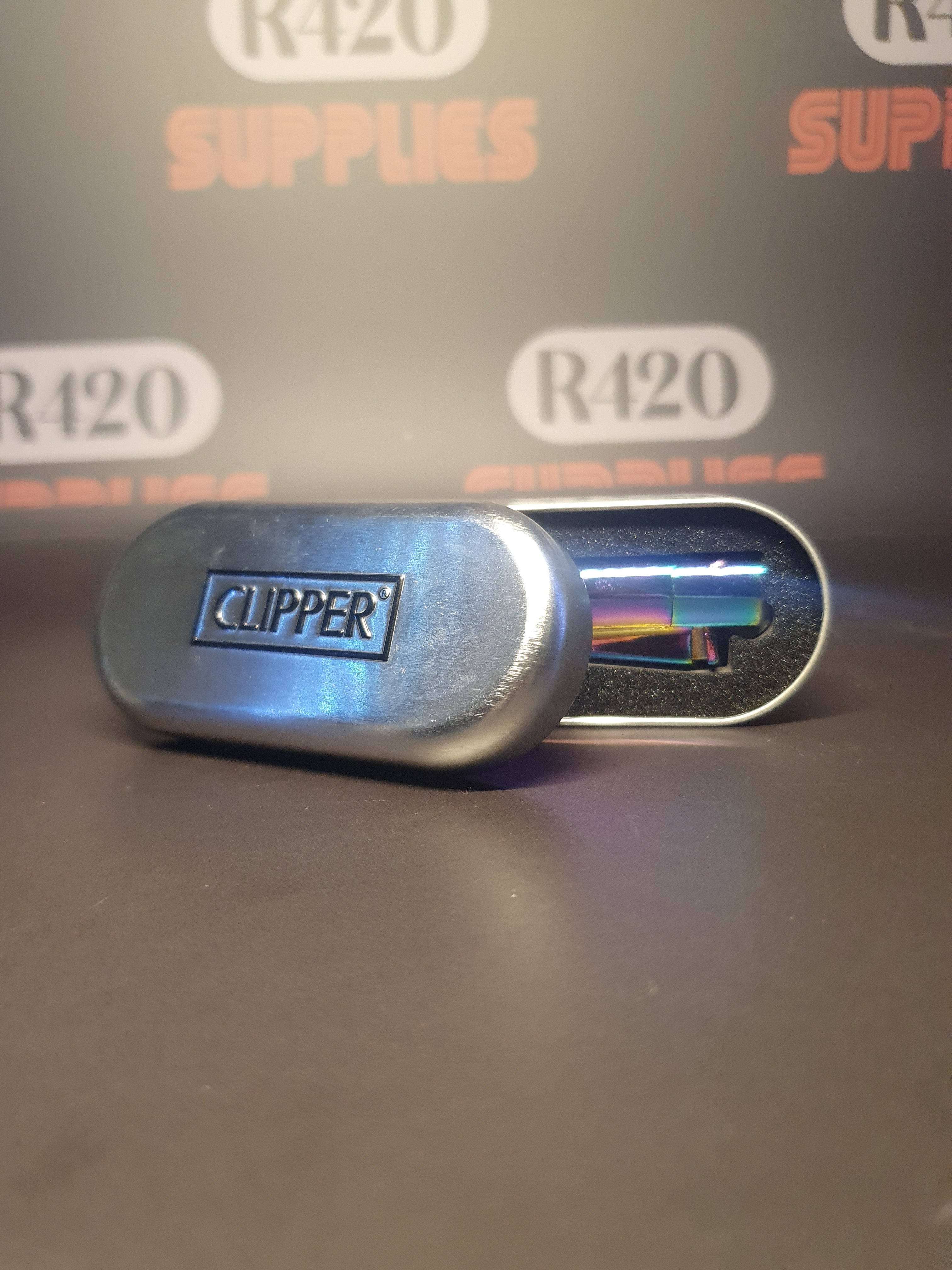 Metal Clipper Lighter + Giftbox - Icy