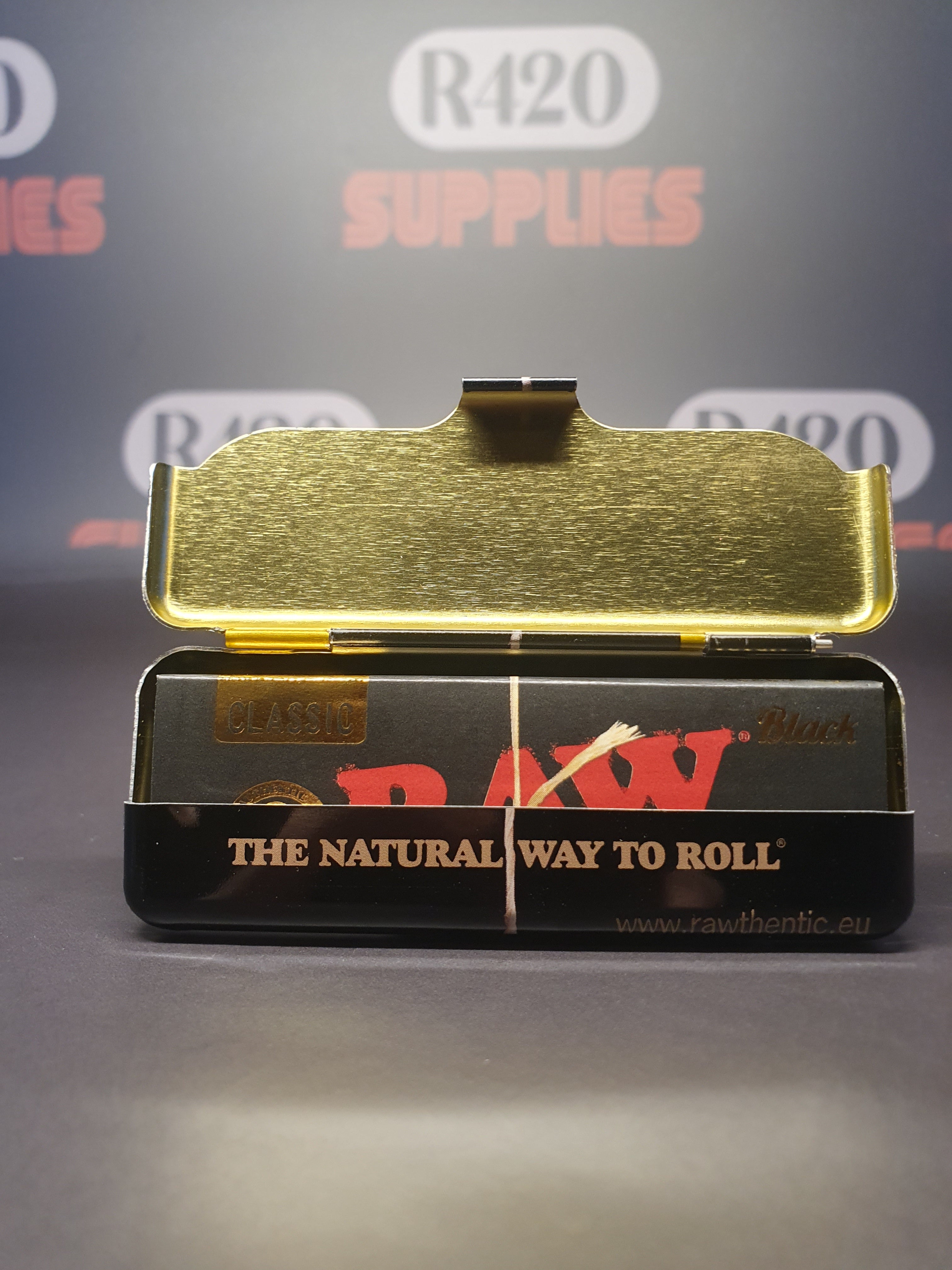 RAW Black Metal Paper Case - 1 1/4