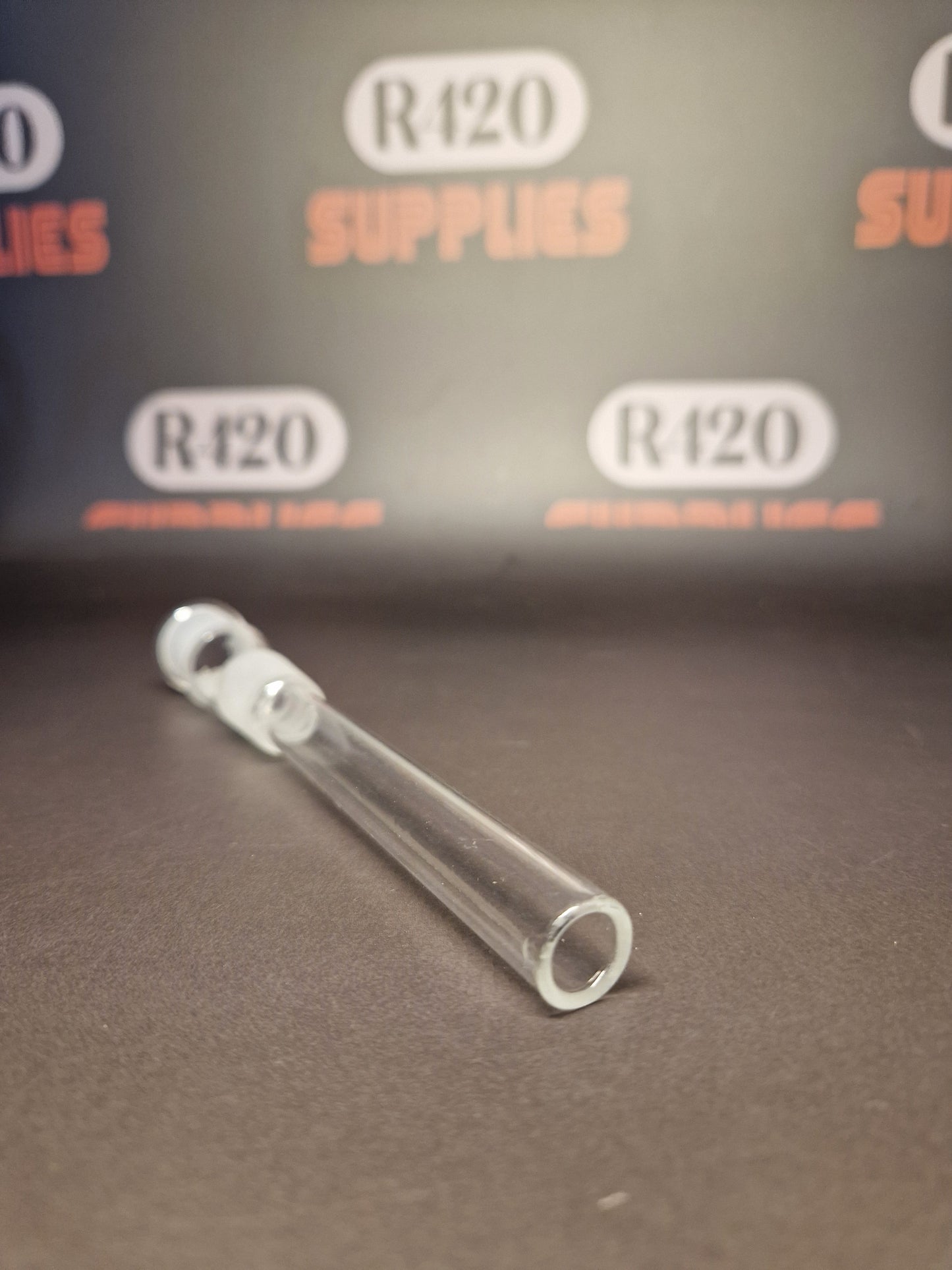 Glazen Downstem - 18mm - 100mm lang
