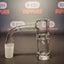 Quartz Banger - 14mm / 90° Male Fitting - Thin Flat Bottom Bucket with Autospin
