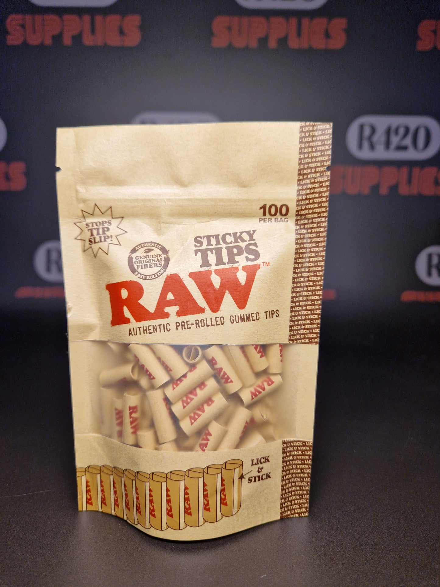 RAW Pre-Rolled Sticky Tips (100)