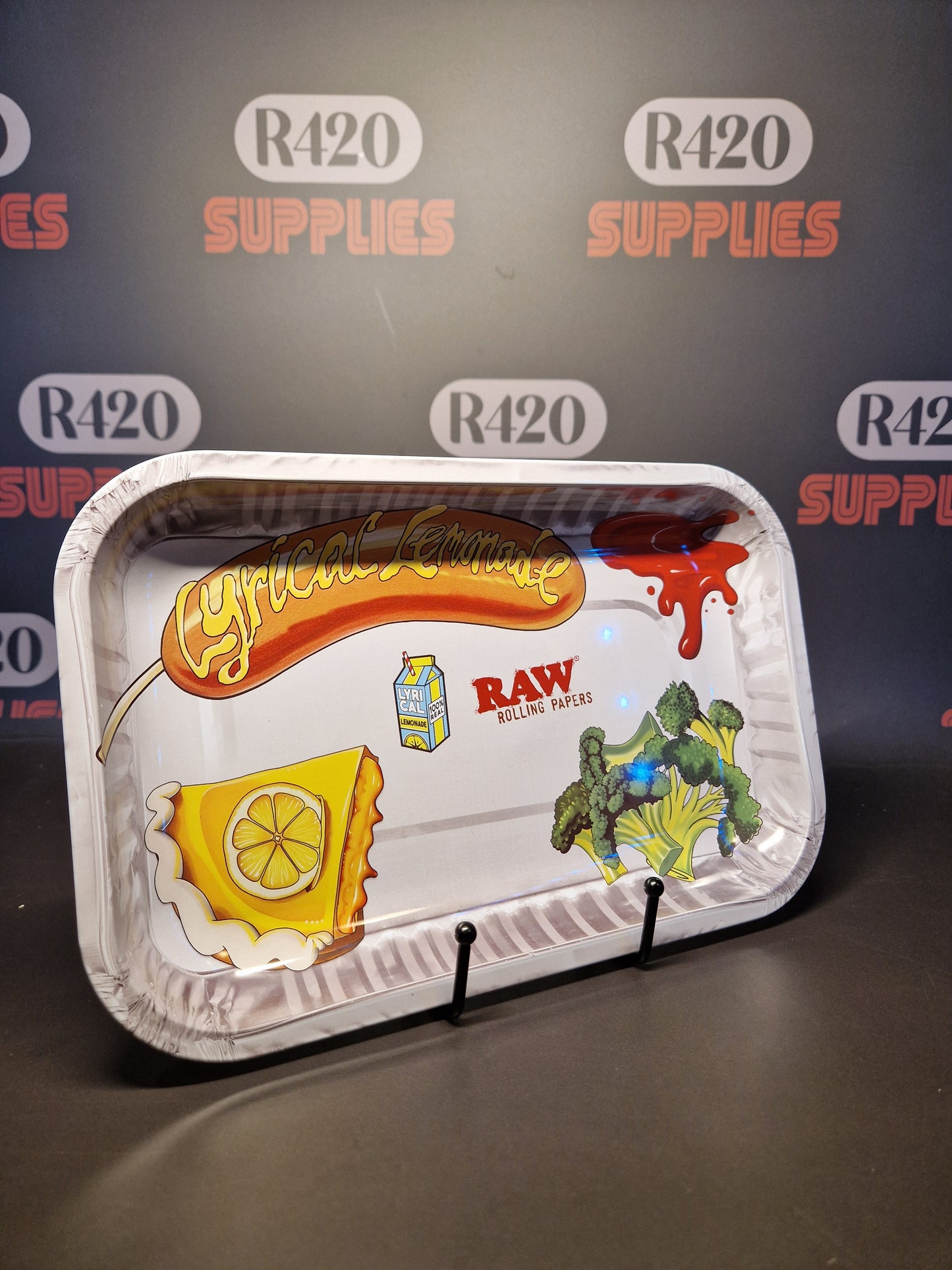RAW x Lyrical Lemonade Metal Rolling Tray - Klein