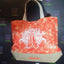 Oranje Stonewash - Volledig Natuurlijke Tas - Namaste Hand (Vrede)