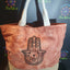 Terracotta Stonewash - Volledig Natuurlijke Tas - Hamsa (Bescherming)