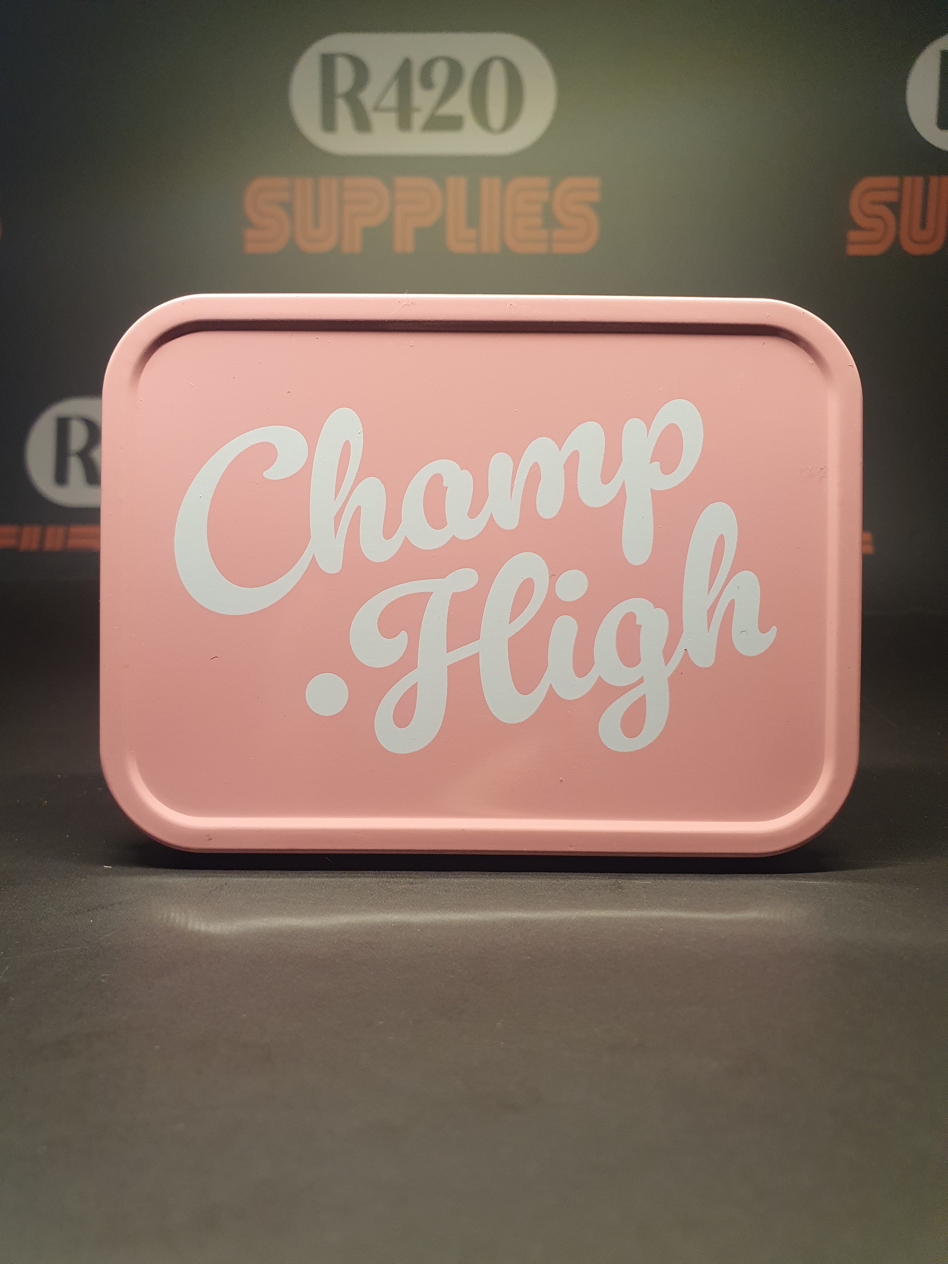 Champ High Metal Storage Tins - Pink