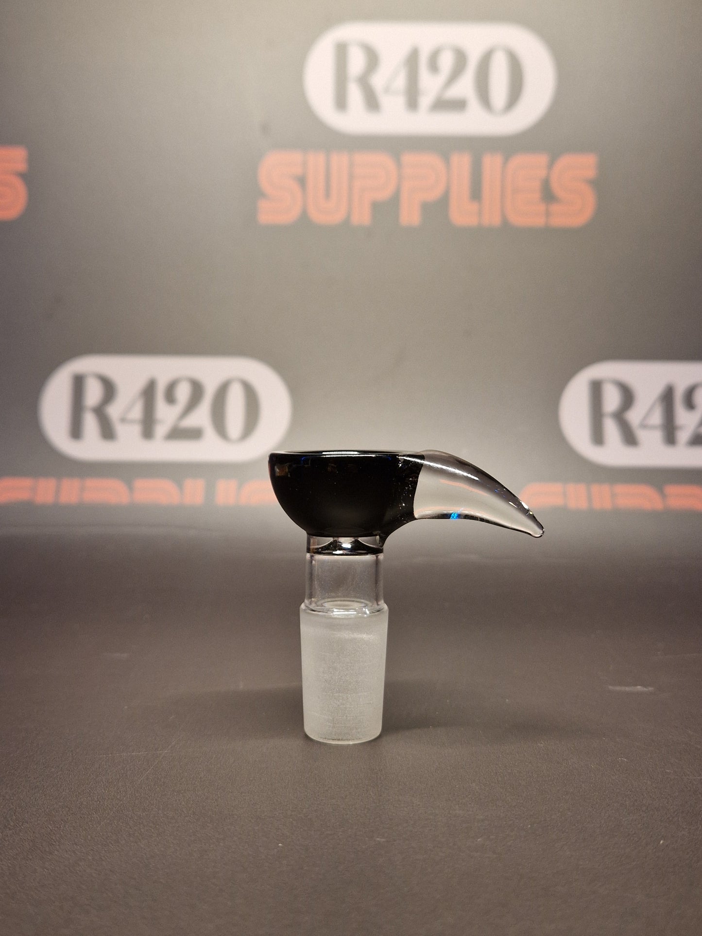 Grace Glass Bowl met Trekhandvat - 18mm Mannelijk - Zwart