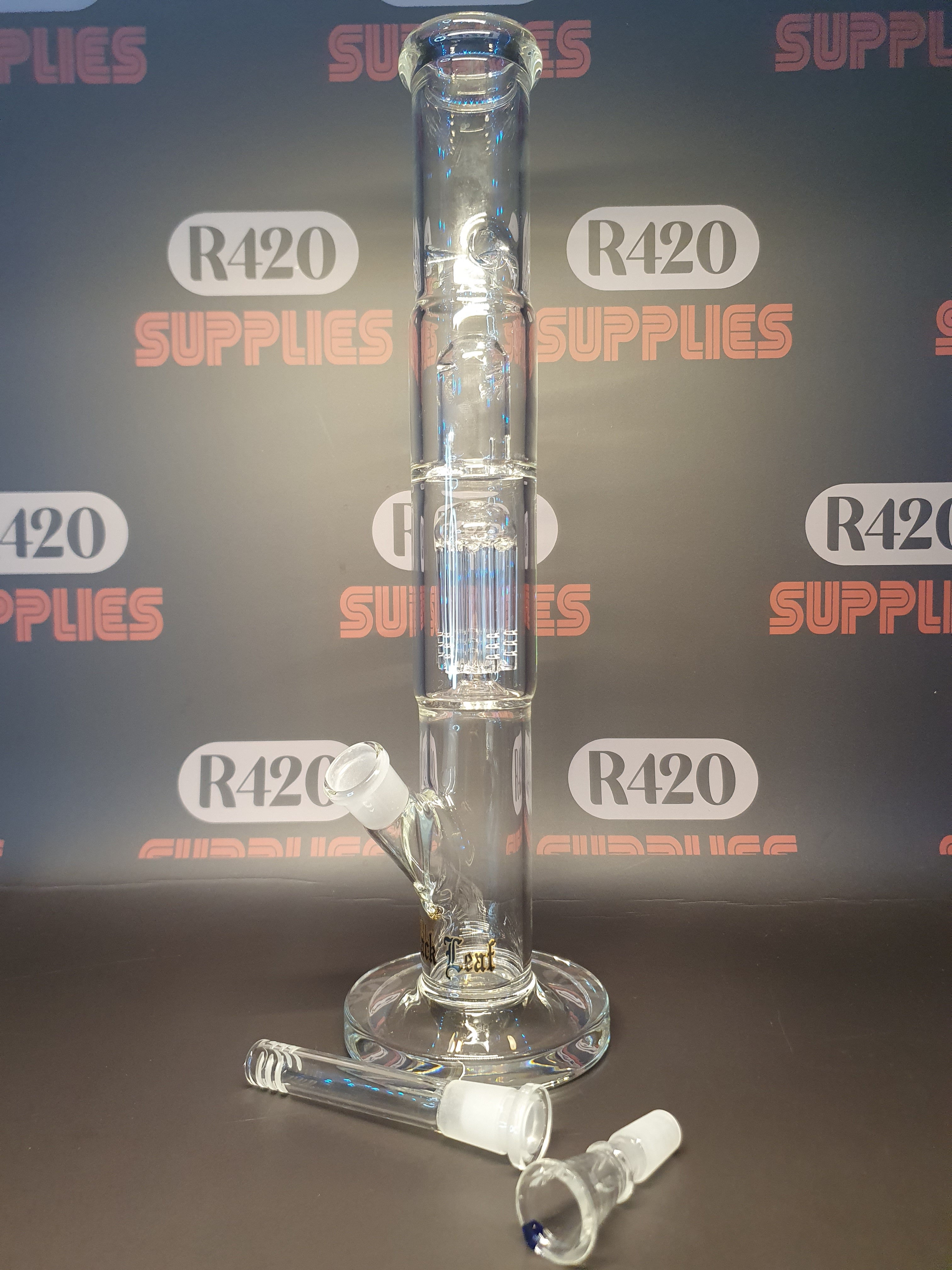 Black Leaf - Ice Bong  - H380mm (Clear)