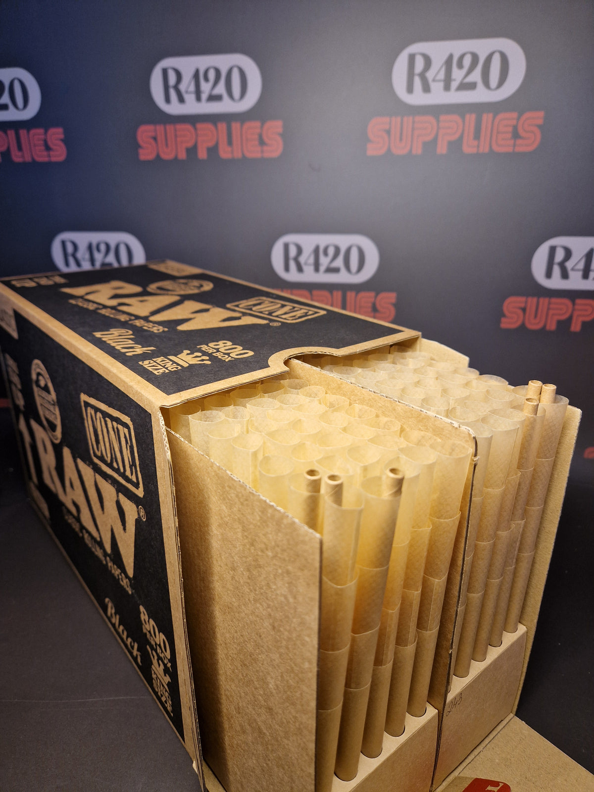 RAW Klassieke Kingsize Cones - Doos van 800